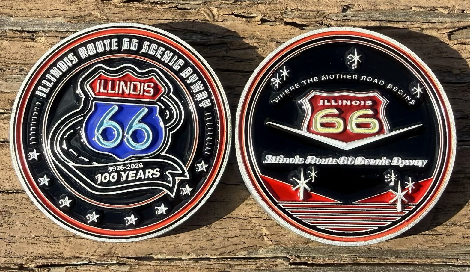 Illinois Route 66 Centennial Coin