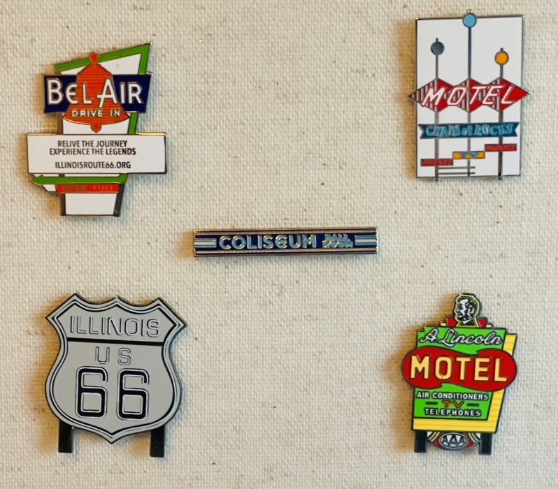 Set of 5 Rt 66 Experience Pins